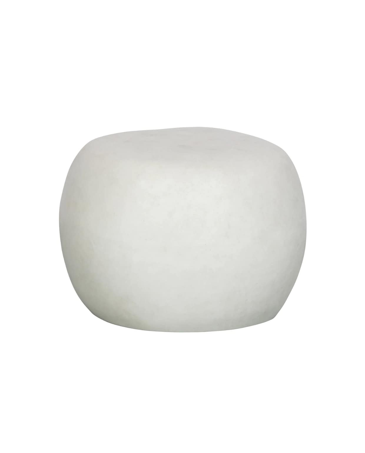 Bijzettafel Pebble, fiber clay, wit, 35x50x50 cm vtwonen