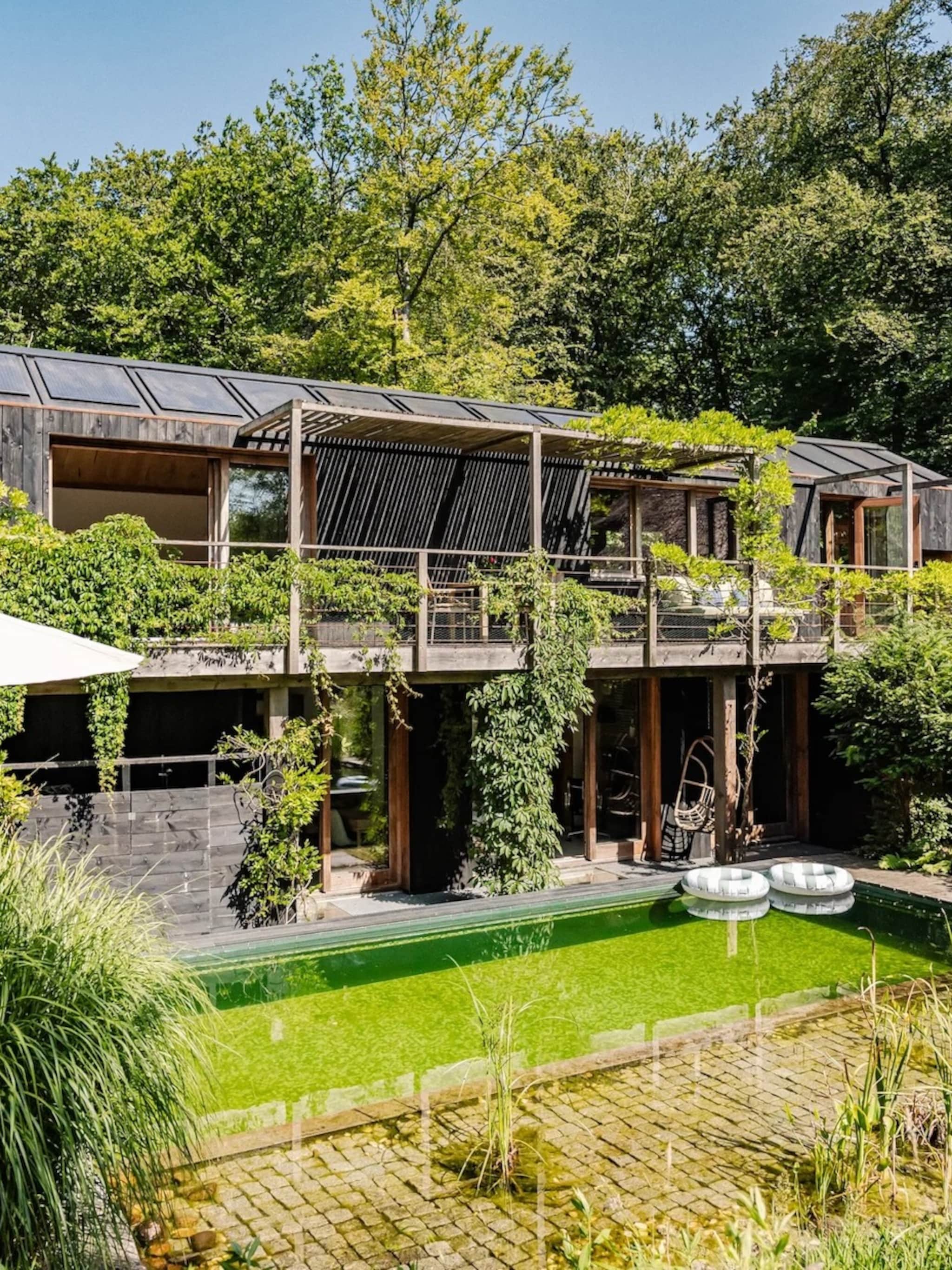 duurzame villa zwemvijver natuurzwembad bloemendaal