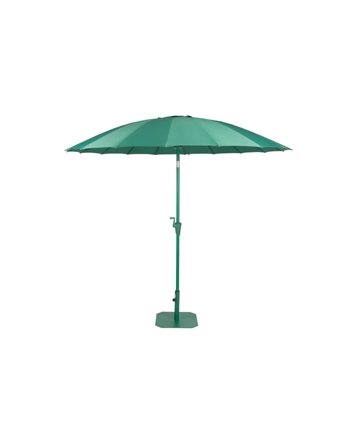Sunshine parasolset inclusief parasolhoes en -voet, 235 x Ø250 cm, Zuiver Zuiver