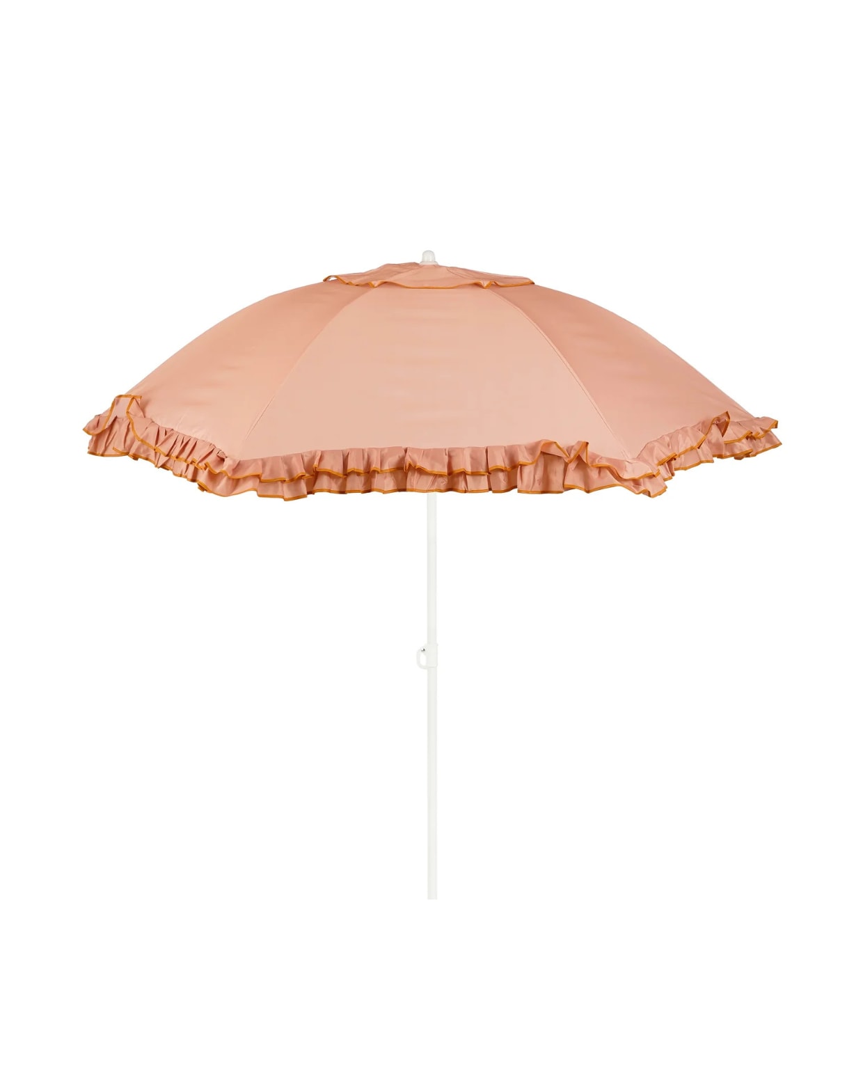 Kantelbare parasol met ruches, 238 x Ø195 cm, Mica Decorations Mica Decorations
