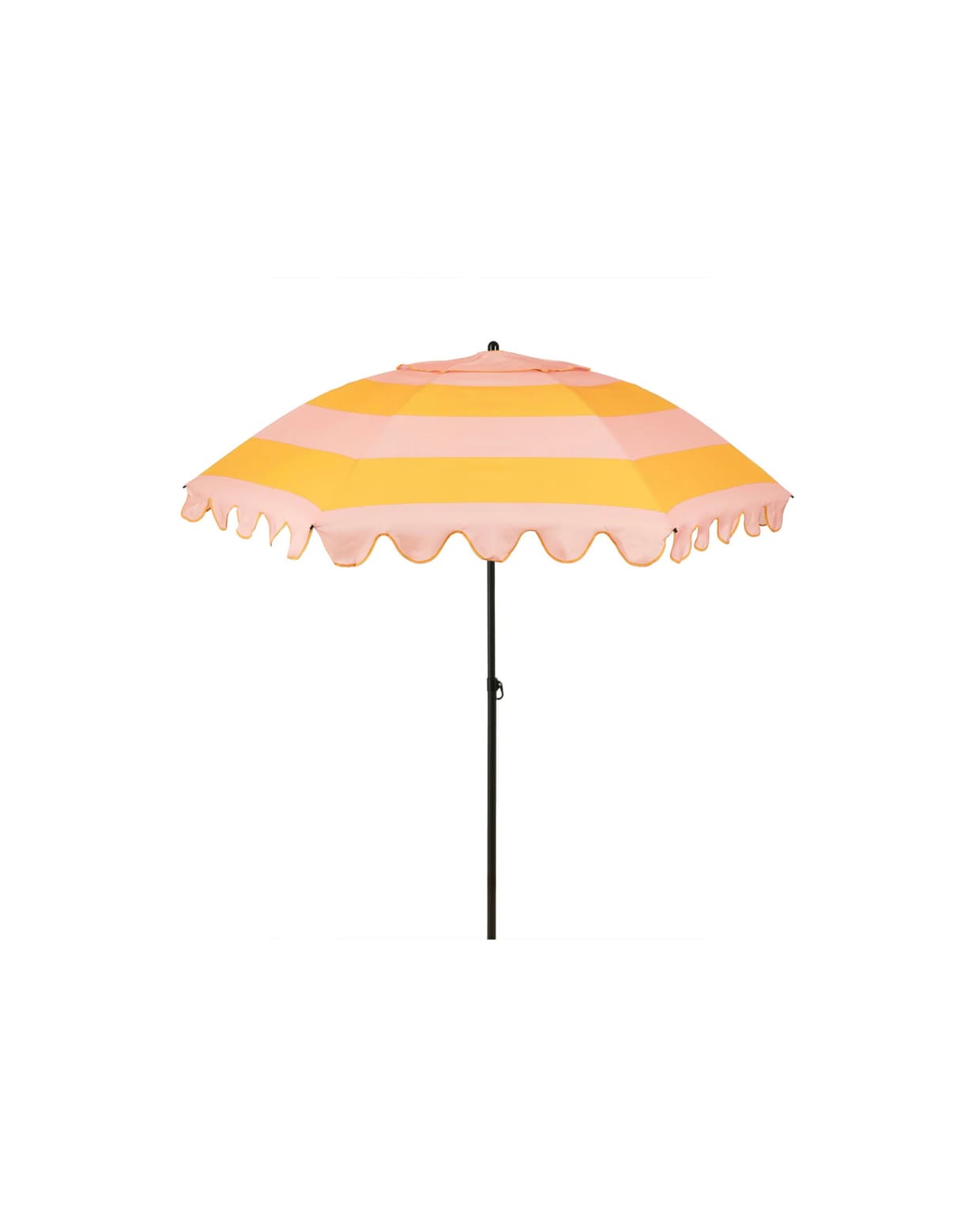 Roze en oranje kantelbare parasol met streepprint, 238 x Ø197 cm, Mica Decorations Mica Decorations