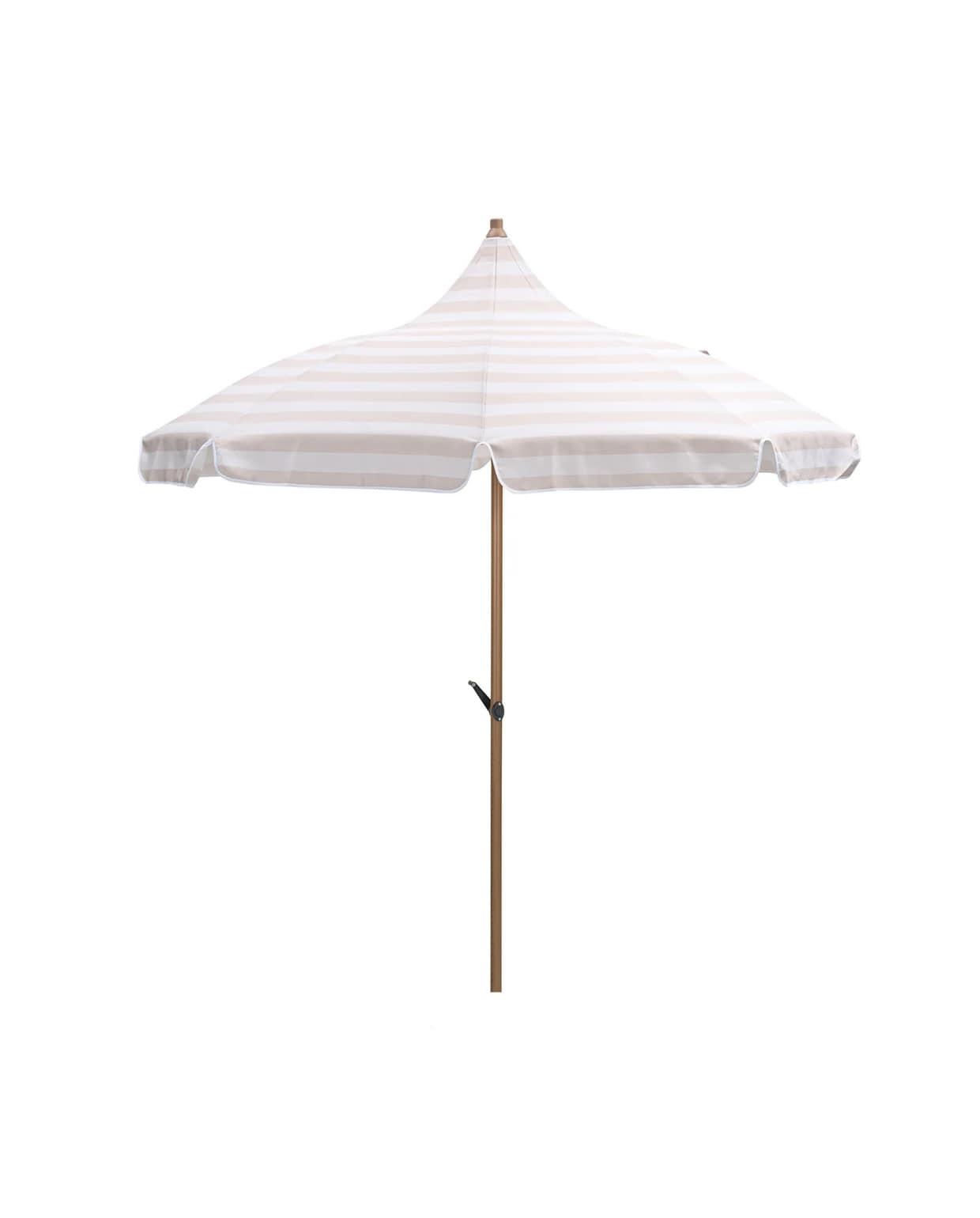 Stokparasol Aloha taupe - ecru Ø200 cm Garden Impressions