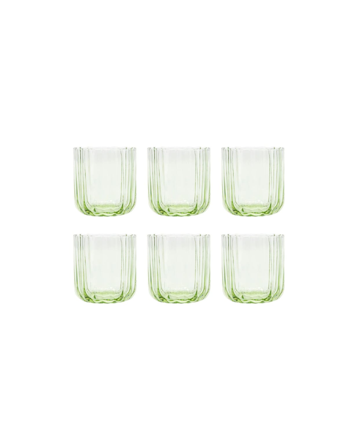 Tumbler Gaia - set van 6 - lime groen Brut Homeware
