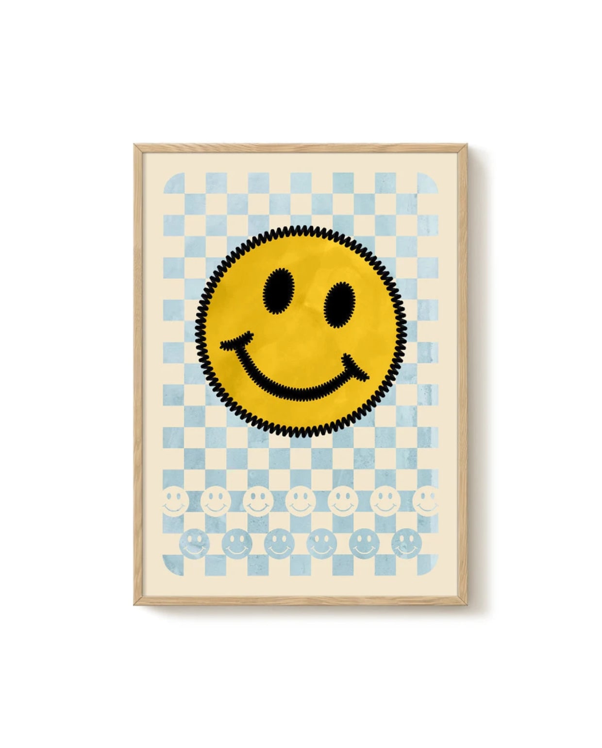 Pastel Smiles - Blue - PSTR studio Kunst Poster PSTR studio