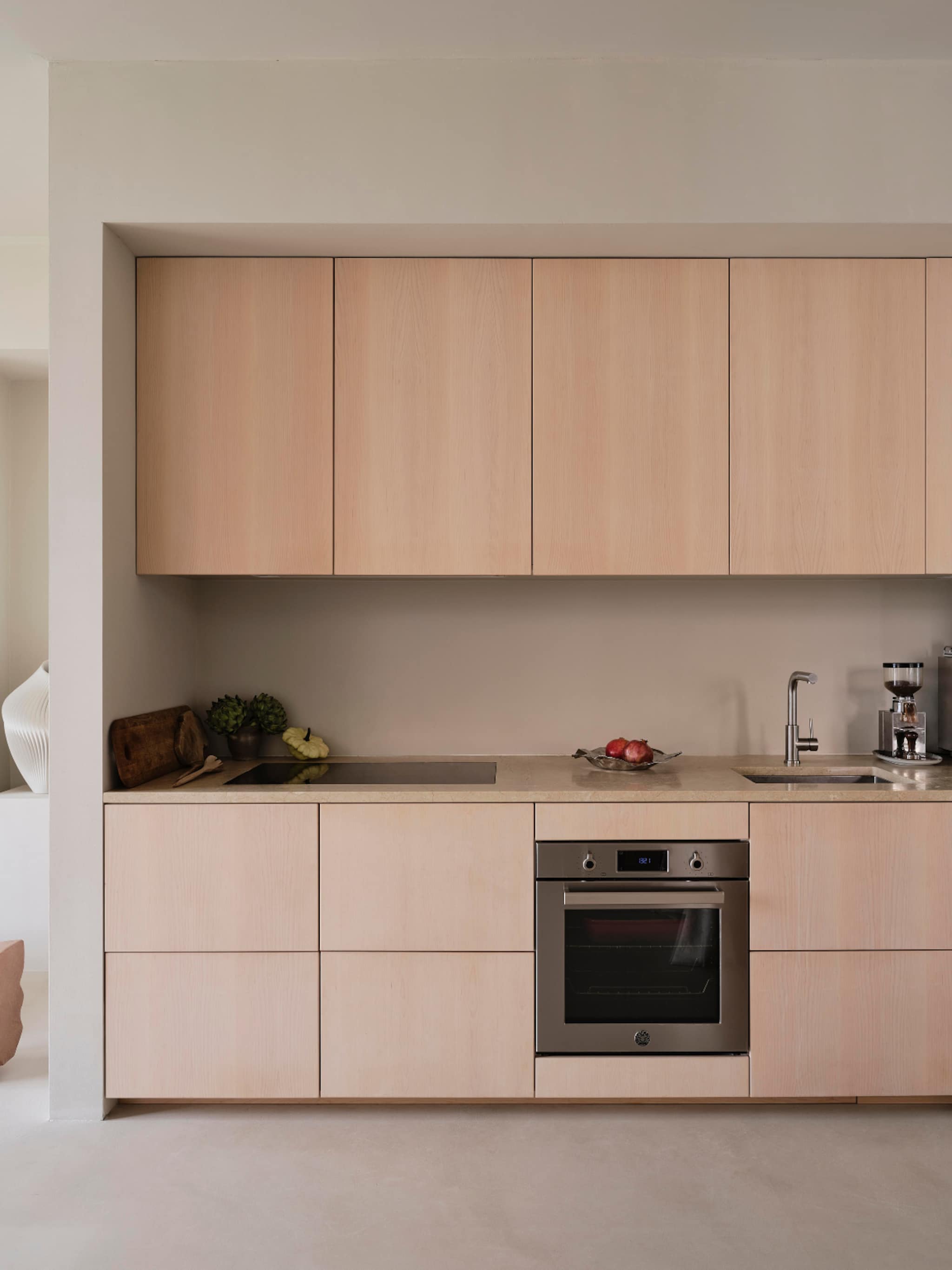 warm minimalisme keuken