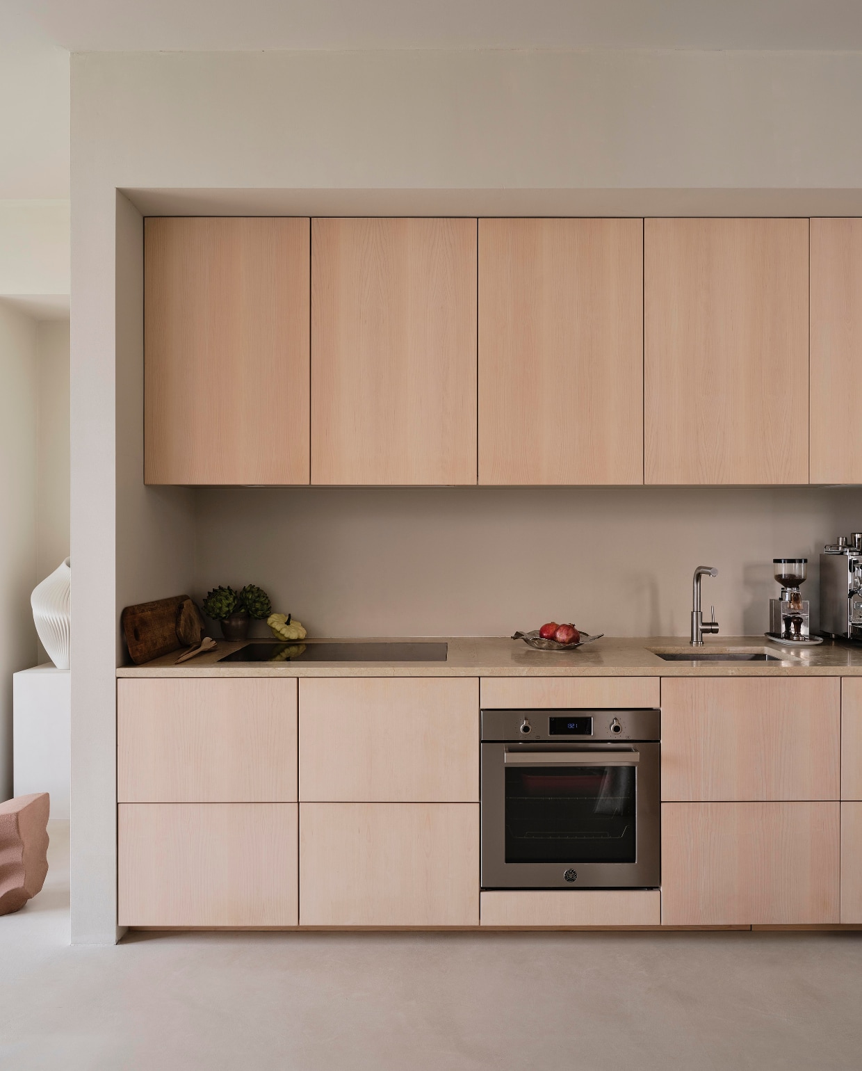 warm minimalisme keuken