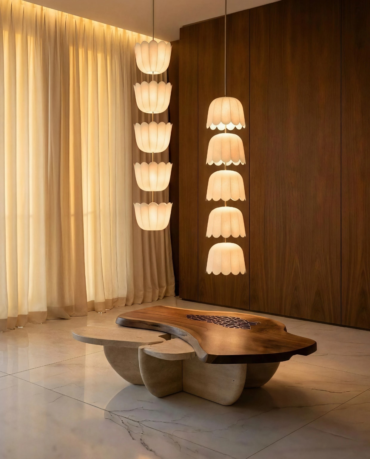 Lampenserie Feather, ontwerpstudio Kilzi