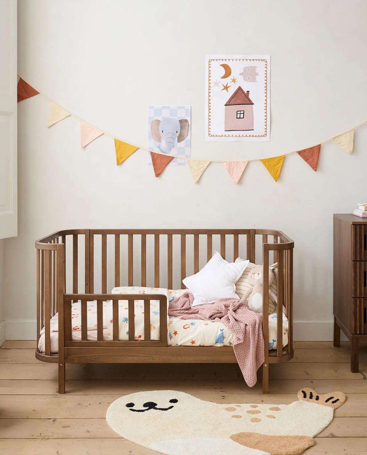 Babybed dat met je meegroeit COCOA - 70x140 cm - Grenen - bruin Petite Amélie