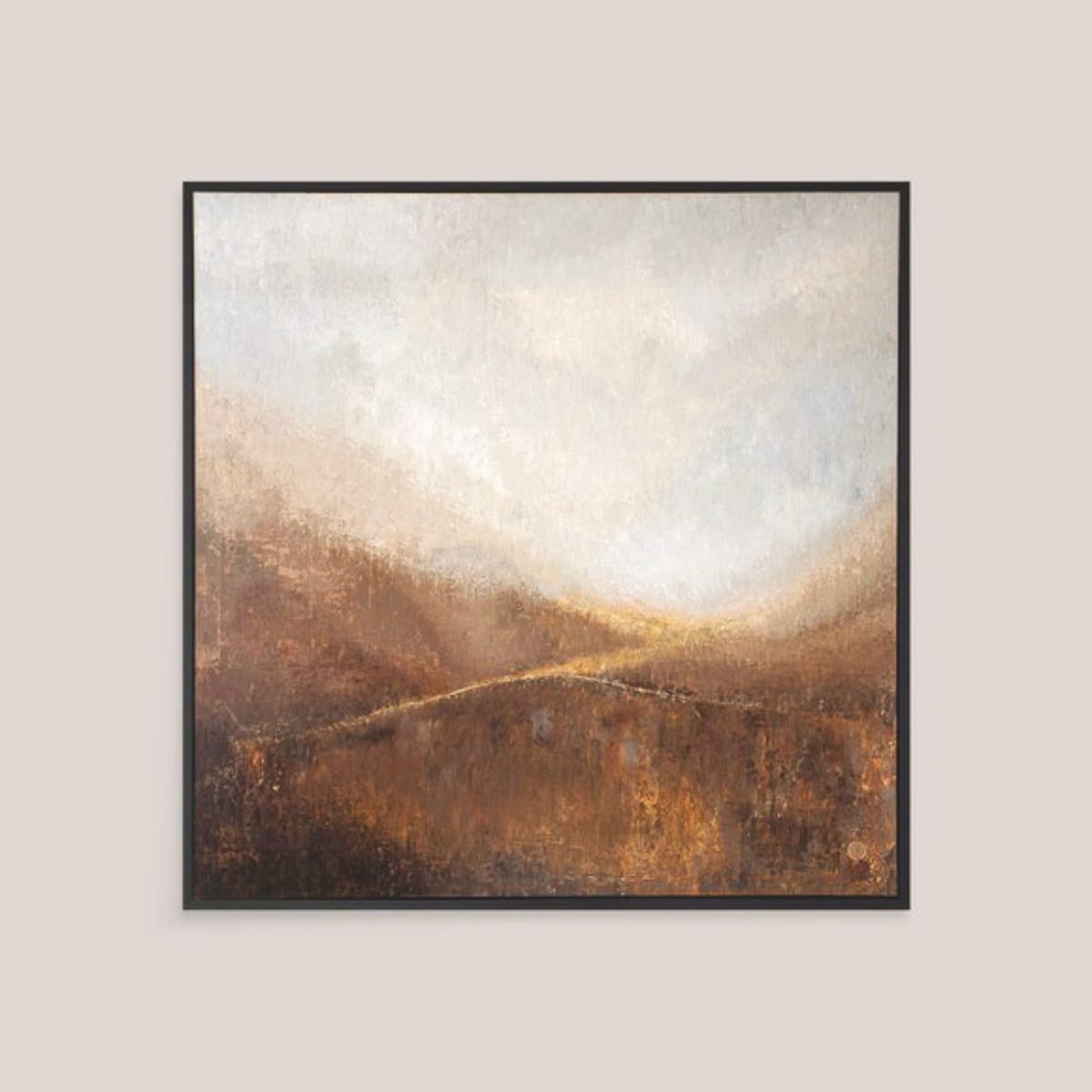 Schilderij Not A Myth, 200x200 cm (lxb), prijs op aanvraag (repringel.com). vtwonen design 7-2026 | fotografie Kasia Gatkowska