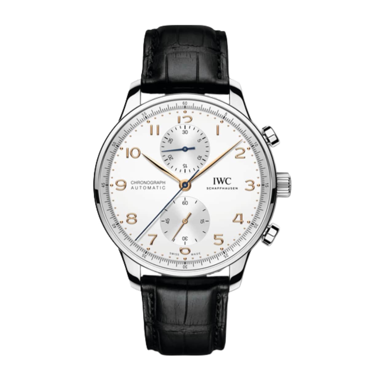 IWC horloge Portugieser Chronograph € 9100,- (iwc.com). vtwonen design 7-2026 | fotografie Kasia Gatkowska