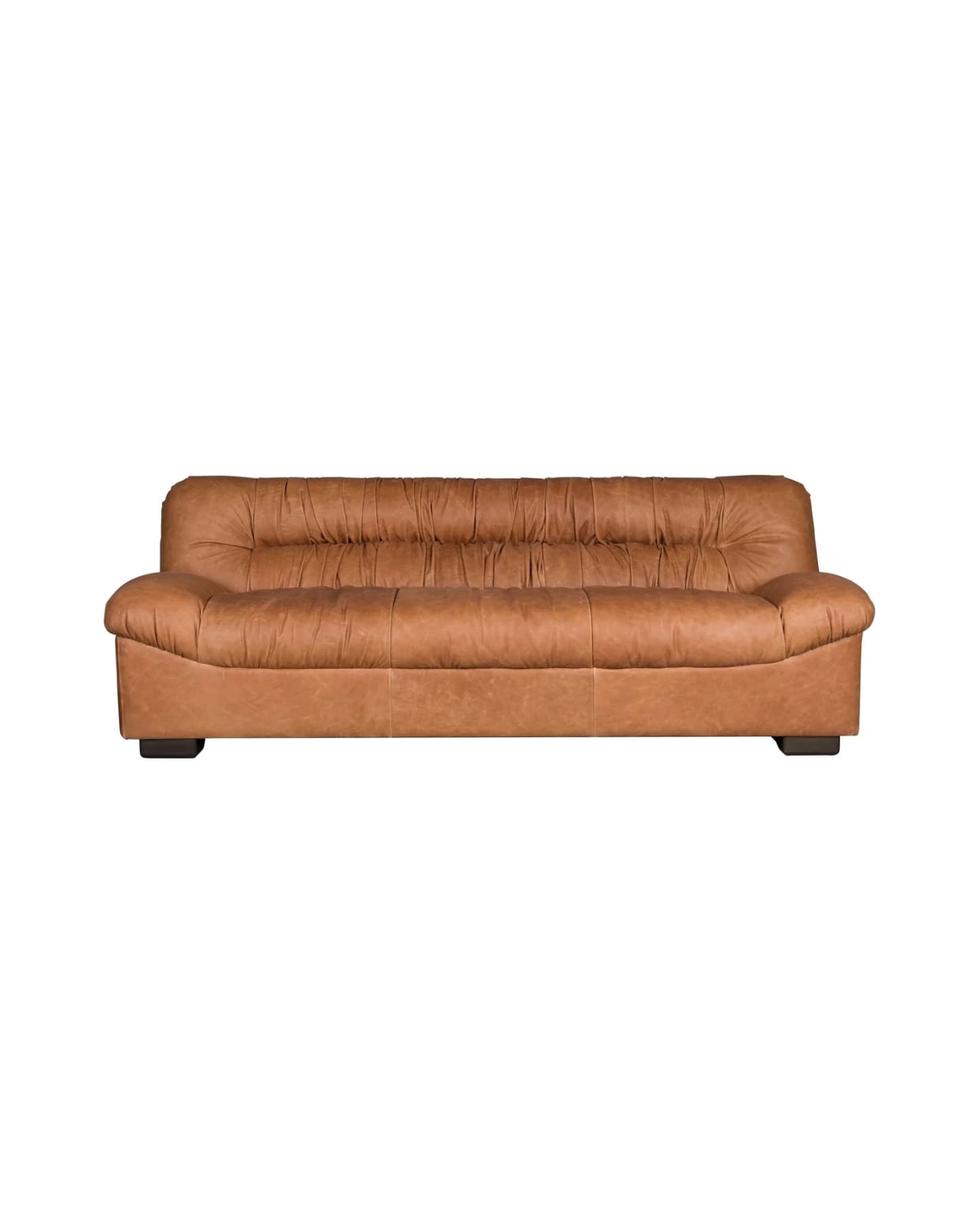 Douglas 3-zitsbank Leer Cognac Bruin Dutchbone