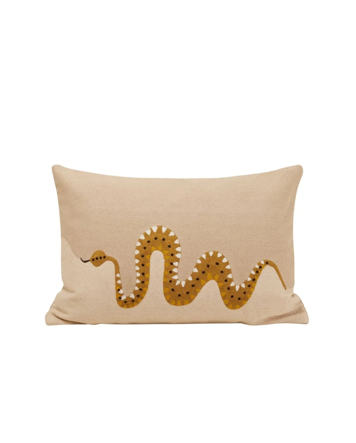Kussenovertrek Teoti natuurlijke en gouden python 40x60 cm Madura