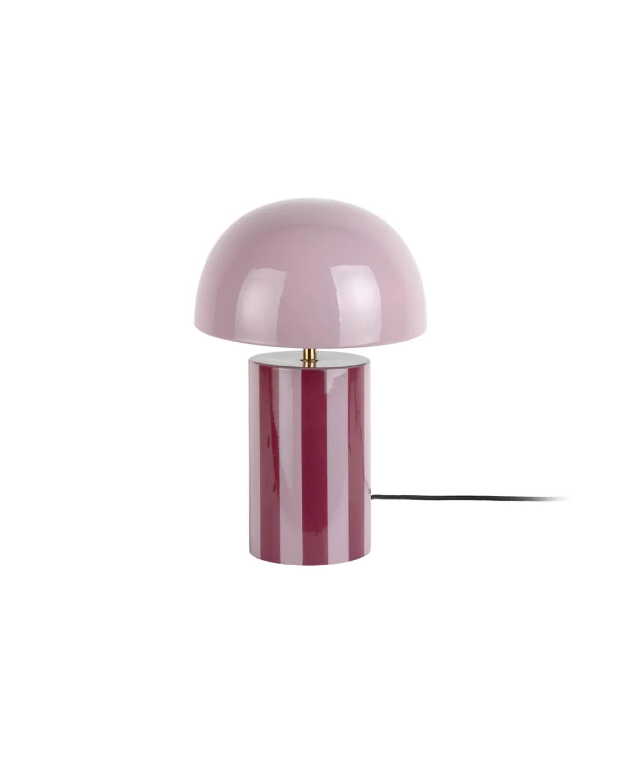 Tafellamp Rayado - paars - 25x25x34cm - Paddenstoellamp Leitmotiv