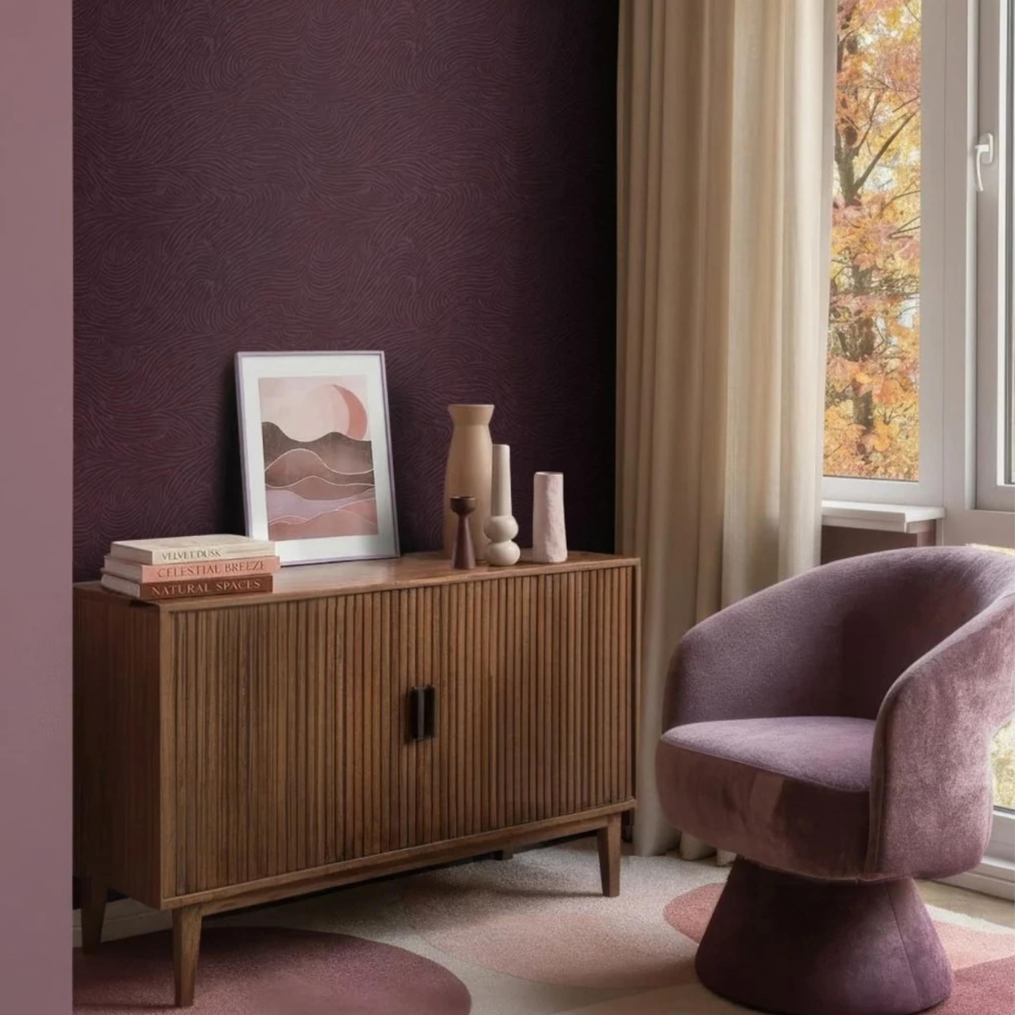 trendkleur plum interieur items